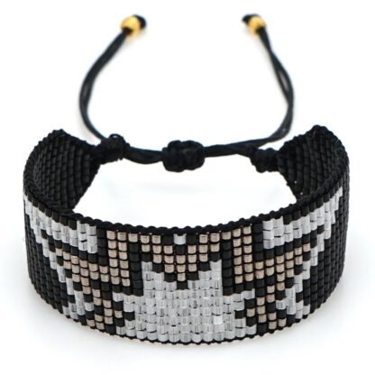 Bracelet Boheme tisse a la main en perles Miyuki
