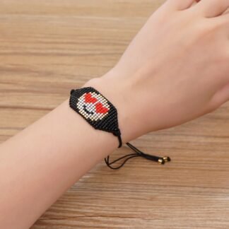 Bracelet en perle miyuki smiley coeurs